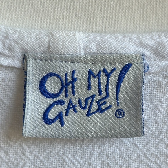 Oh My Gauze! White cotton top, size M/L - Picture 7 of 8